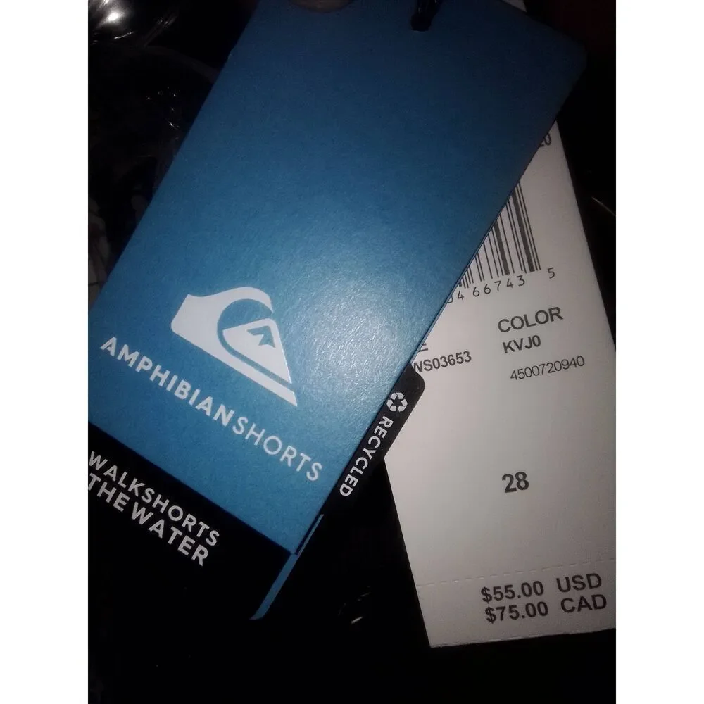 Quicksilver Amphibian Shorts Size 28